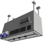 igantry gantry overhead service module for modular lab